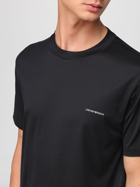 25FW 엠포리오 아르마니 반팔 티셔츠 8N1TD81JUVZ 0999 Black - EMPORIO ARMANI