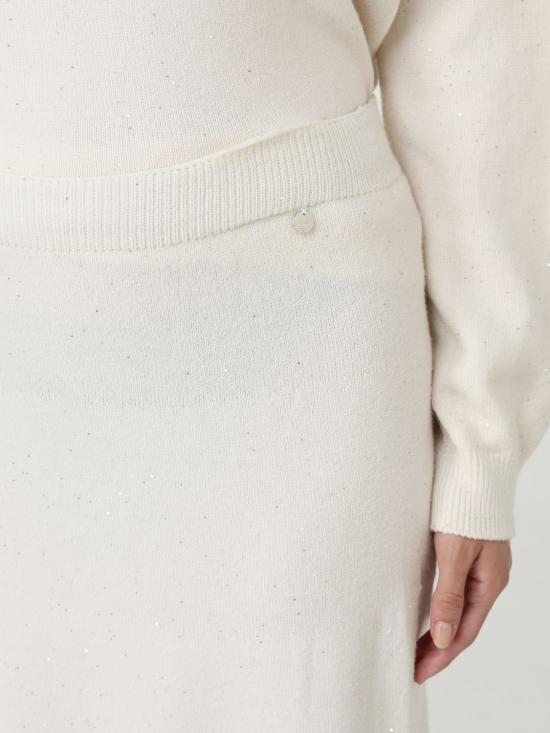 25FW 리우조 롱 스커트 MF5295MA27R W9167 White - LIU JO