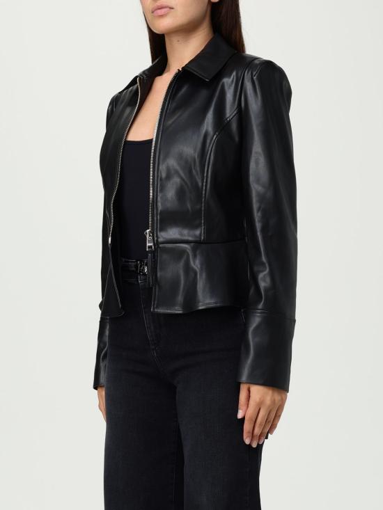 25FW 리우조 가죽 자켓 CF5203E0624 22222 Black - LIU JO