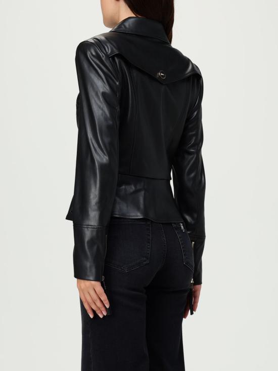 25FW 리우조 가죽 자켓 CF5203E0624 22222 Black - LIU JO