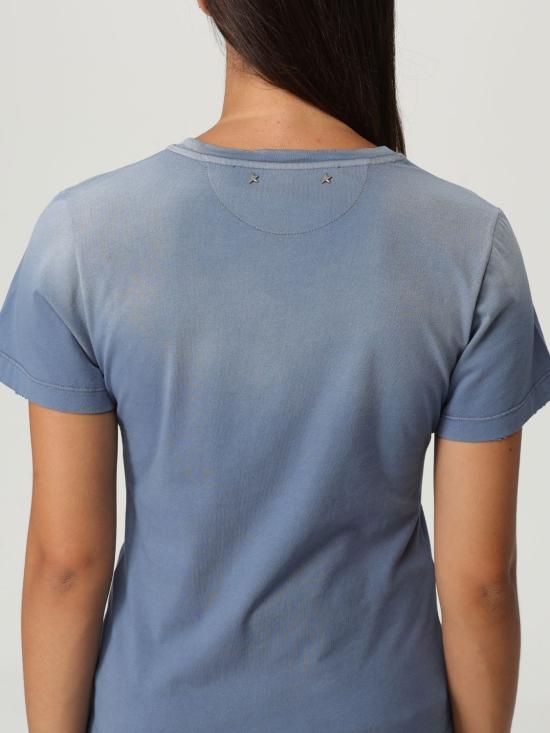 25FW 골든구스 반팔 티셔츠 GWP02322P00212450270 Blue - GOLDEN GOOSE