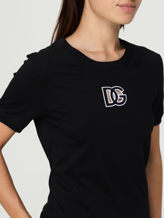 25FW 돌체앤가바나 반팔 티셔츠 F8N08ZGDC9W N0000 Black - DOLCE & GABBANA