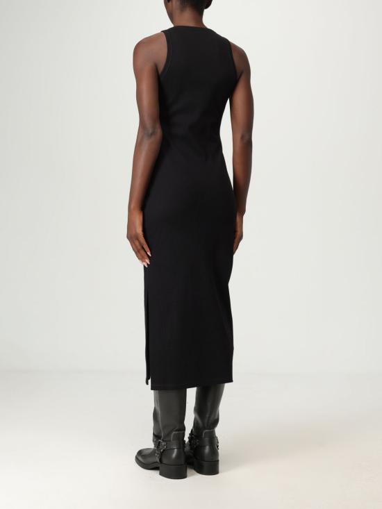 25FW 알렉산더 맥퀸 롱 원피스 833873QLAER 1000 Black - ALEXANDER MCQUEEN