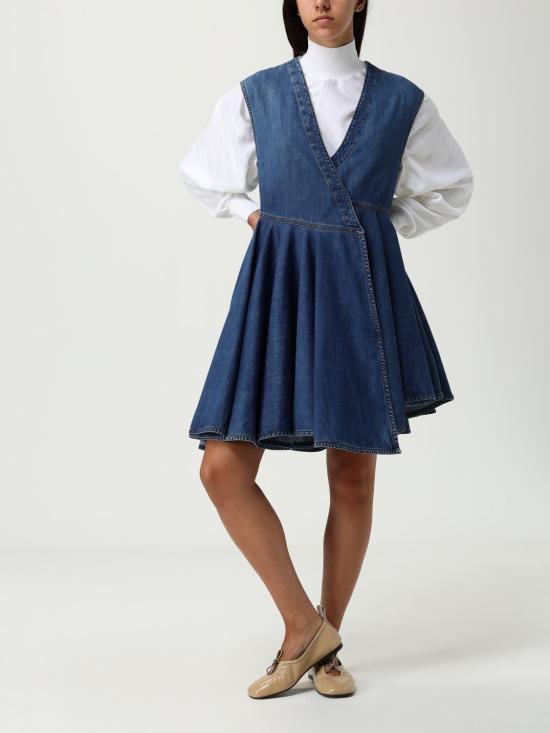 25FW 알라이아 롱 원피스 AA9R2682D004B 505 Blue - ALAIA