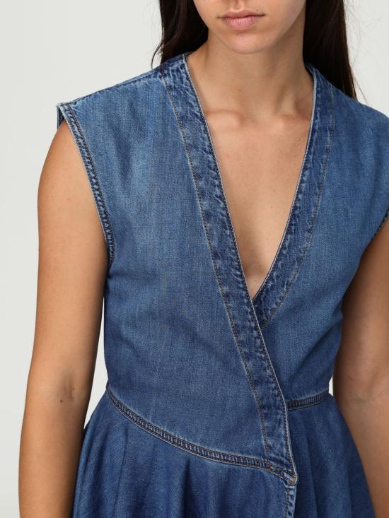 25FW 알라이아 롱 원피스 AA9R2682D004B 505 Blue - ALAIA