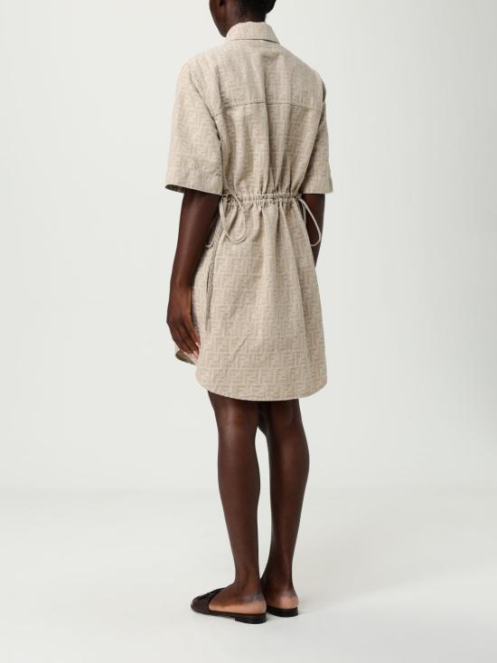 25FW 펜디 숏 원피스 FLD562ASMF F1SAZ Cream - FENDI