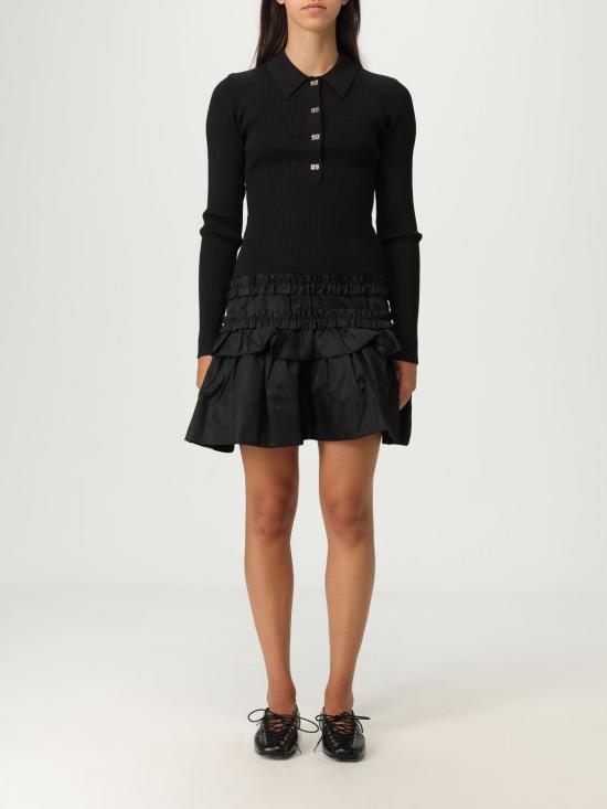 25FW 가니 숏 원피스 K2523 099 Black