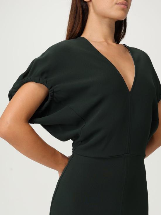 25FW 빅토리아 베컴 롱 원피스 1325WDR006381A 9453 Green - VICTORIA BECKHAM