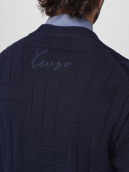 25FW 겐조 스웨터 FF55CA7073CB 79 Blue - KENZO