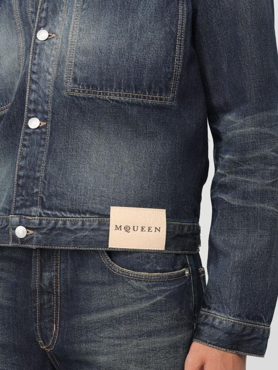 25FW 알렉산더 맥퀸 데님 트러커 자켓 839093QYABR 4211 Blue - ALEXANDER MCQUEEN