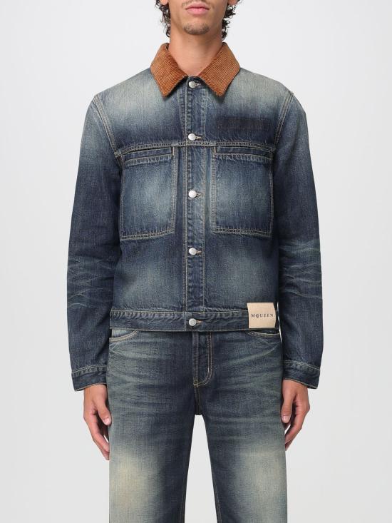 25FW 알렉산더 맥퀸 데님 트러커 자켓 839093QYABR 4211 Blue