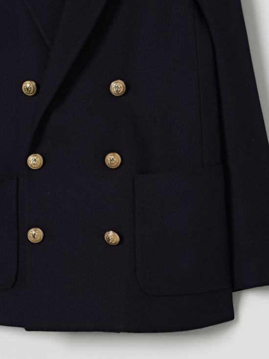 25FW [키즈] 발망 코트 BX2P84I0283 621OR Blue - BALMAIN