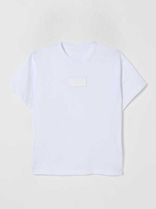 25FW [키즈] MM6 메종마르지엘라 티셔츠 M60906MM04I M6100 White
