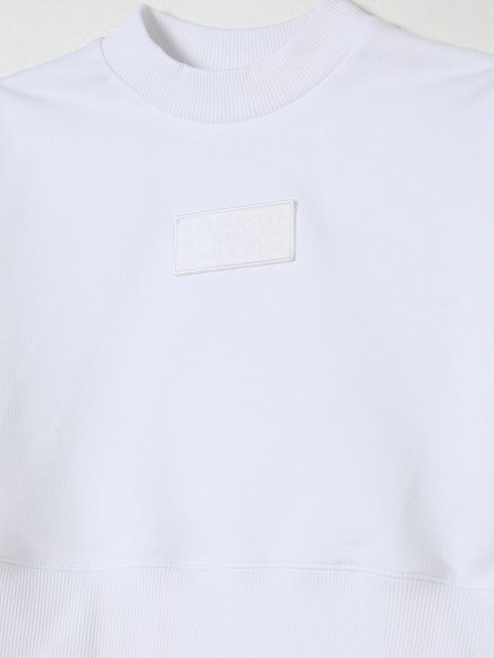25FW [키즈] MM6 메종마르지엘라 풀오버 M60904MM04H M6100 White - MM6 MAISON MARGIELA