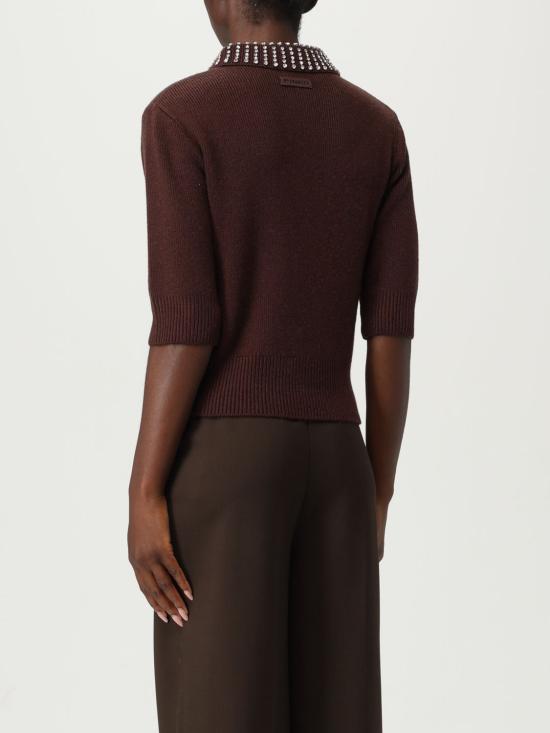 25FW 핑코 폴로 티셔츠 105745A2S4 L99 Brown - PINKO