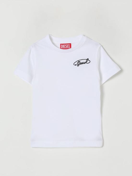 25FW [키즈] 디젤 티셔츠 J025260CATM K100 White