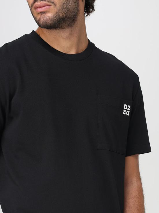 25FW 디스퀘어드2 반팔 티셔츠 S74GD1475D20033 900 Black - DSQUARED2