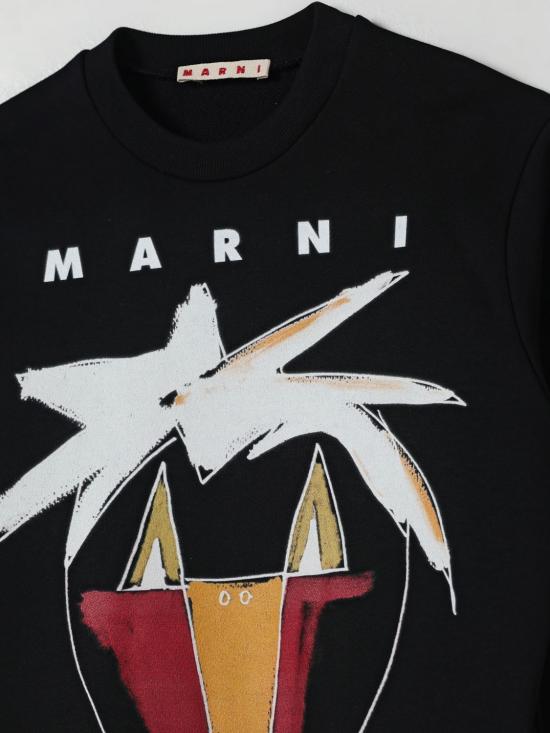 25FW [키즈] 마르니 풀오버 M01573M00V0 0M900 Black - MARNI