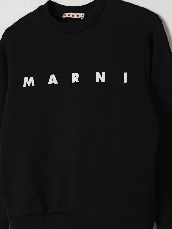 25FW [키즈] 마르니 풀오버 M01612M00V0 0M900 Black - MARNI