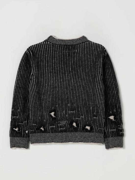 25FW [키즈] MM6 메종마르지엘라 풀오버 M60881MM06K M6C39 Black - MM6 MAISON MARGIELA