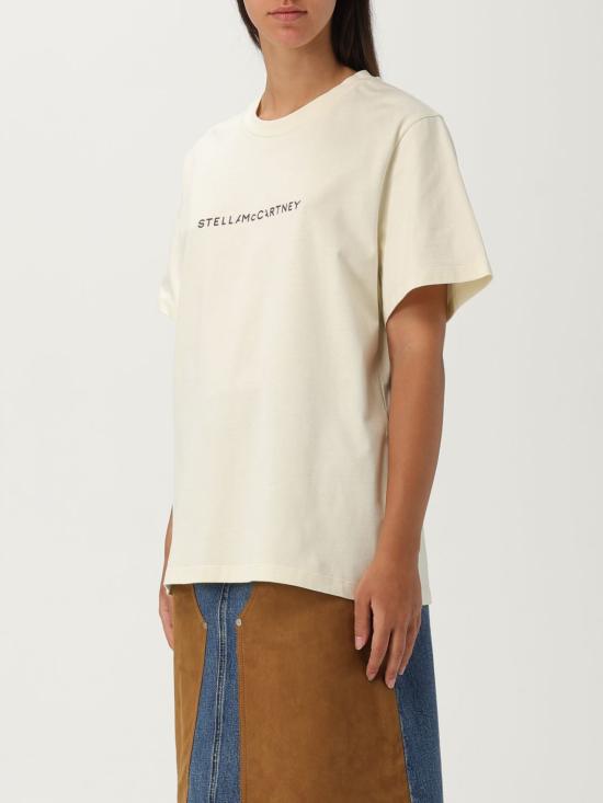 25FW 스텔라 맥카트니 반팔 티셔츠 6J01583SPY48 9002 Ivory - STELLA MCCARTNEY