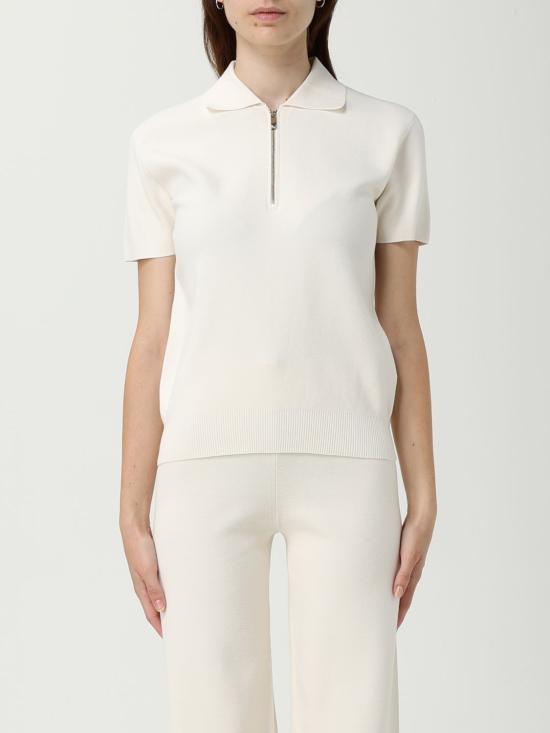 25FW 막스마라 스튜디오 폴로 티셔츠 2526366021600 001 White