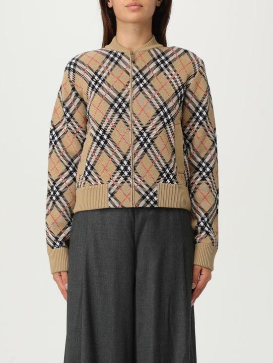 25FW 버버리 체크 집업 가디건 8110607 Sand