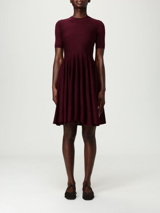 25FW 알라이아 숏 원피스 AA9R2700M922B 413 Burgundy