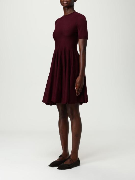 25FW 알라이아 숏 원피스 AA9R2700M922B 413 Burgundy - ALAIA