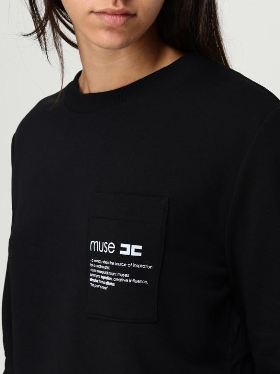 25FW 엘리자베타프랜치 스웨터 MD006 110 Black - ELISABETTA FRANCHI