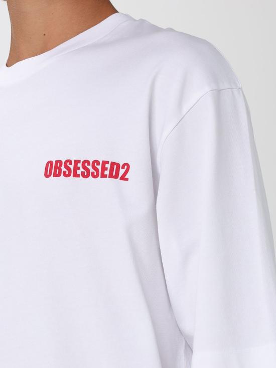 25FW 디스퀘어드2 반팔 티셔츠 S74GD1479D20033 961 White - DSQUARED2