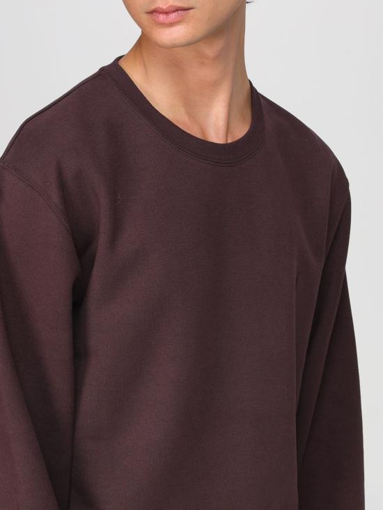 25FW 생로랑 CASSANDRE, 캐산드르 크루넥 스웨트셔츠 820127Y36SW 5053 Plum - SAINT LAURENT