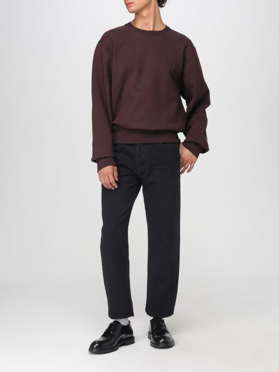 25FW 생로랑 CASSANDRE, 캐산드르 크루넥 스웨트셔츠 820127Y36SW 5053 Plum - SAINT LAURENT
