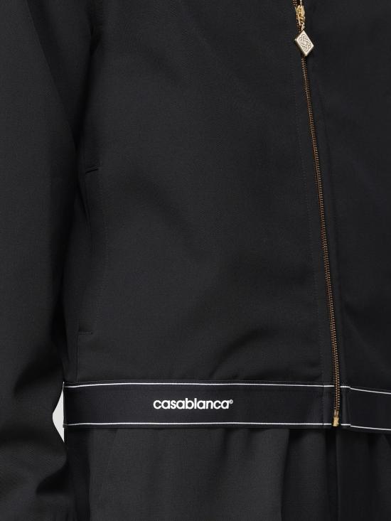 25FW 카사블랑카 자켓 MPF25JK425 01 Black - CASABLANCA