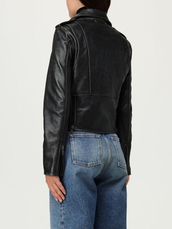 25FW 골든구스 가죽 자켓 GWP00848P00064790100 Black - GOLDEN GOOSE