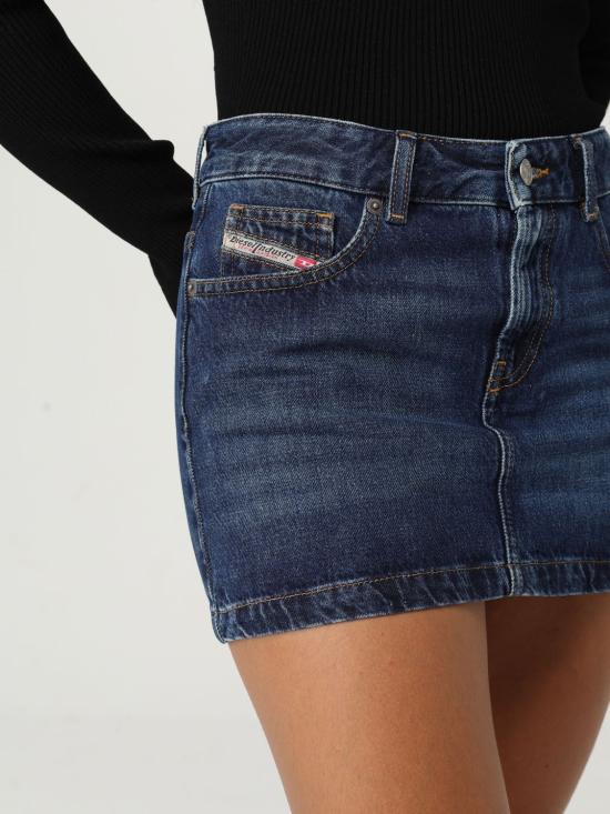 25FW 디젤 숏 스커트 A0493509I27 01 Denim - DIESEL