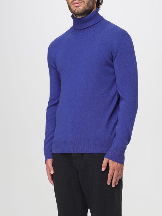 25FW 생로랑 터틀넥 847160Y77GD 4702 Blue - SAINT LAURENT