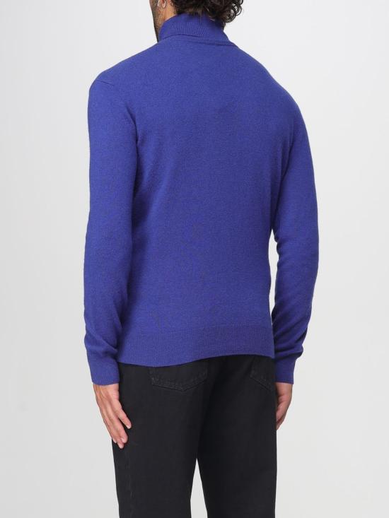 25FW 생로랑 터틀넥 847160Y77GD 4702 Blue - SAINT LAURENT