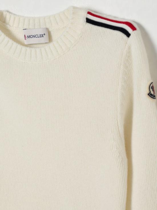 25FW [키즈] 몽클레어 풀오버 9C00001M1241 035 White - MONCLER