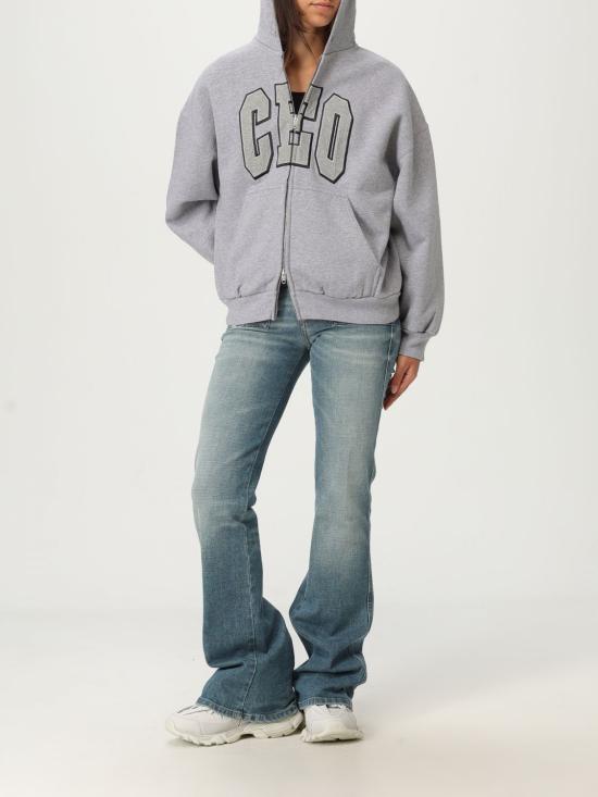 25FW 발렌시아가 후드 집업 833399TSVP2 1300 Grey - BALENCIAGA