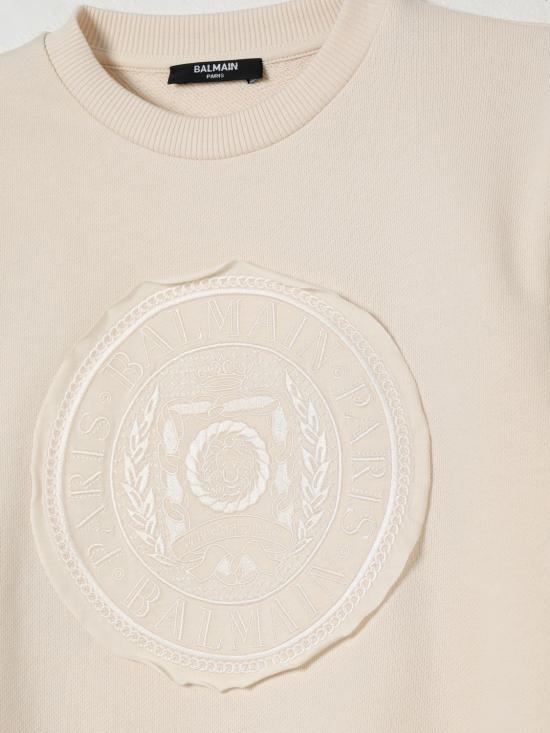 25FW [키즈] 발망 풀오버 BX4Q40Z3183 109 Beige - BALMAIN