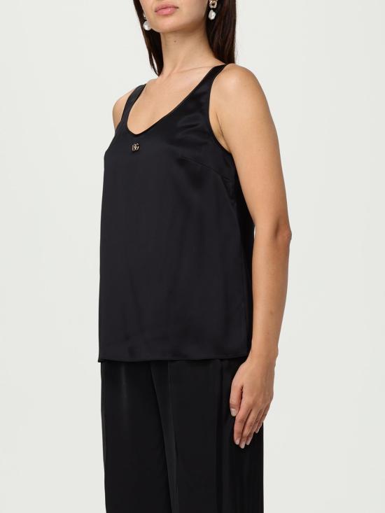 25FW 돌체앤가바나 민소매 티셔츠 F7AK5TGDDBL N0000 Black - DOLCE & GABBANA