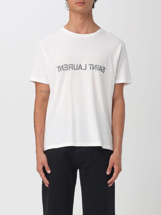 25FW 생로랑 리버스 티셔츠 663278Y37AW 9744 Natural