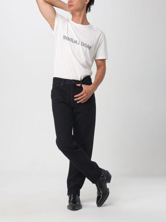 25FW 생로랑 리버스 티셔츠 663278Y37AW 9744 Natural - SAINT LAURENT