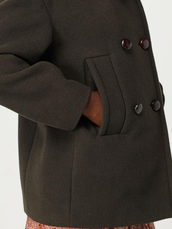 25FW 이자벨마랑에뚜왈 코트 MA0455FAB1D03I 67DK Green - ISABEL MARANT ETOILE