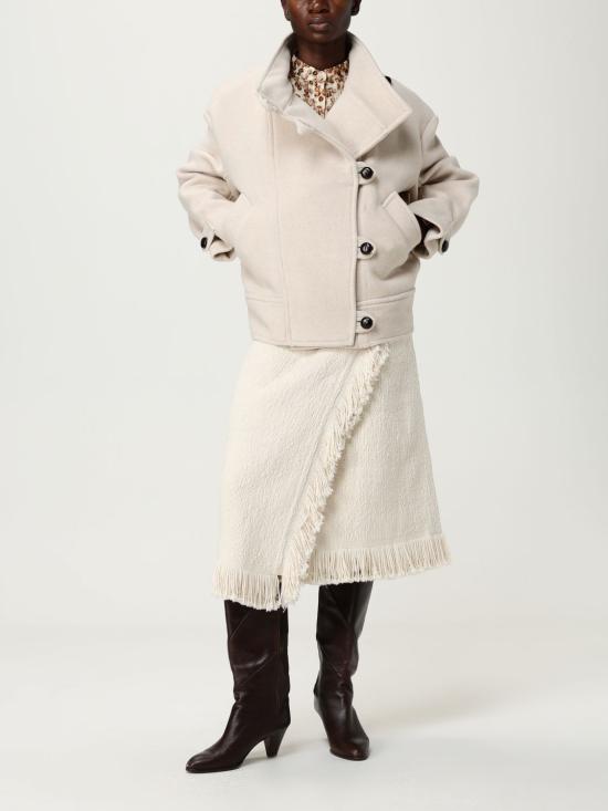 25FW 이자벨마랑 미디 스커트 JU0379FAC3D04I 23EC Grey - ISABEL MARANT