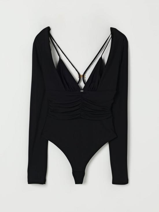 25FW 엘리자베타프랜치 긴팔 티셔츠 BO003 110 Black - ELISABETTA FRANCHI