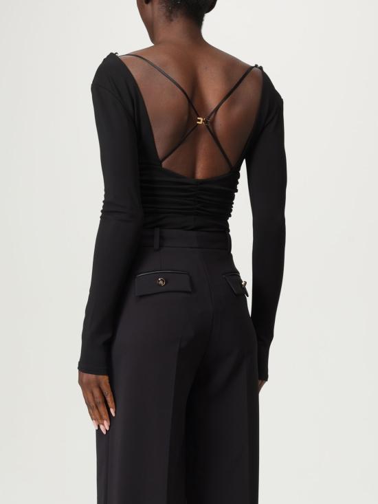 25FW 엘리자베타프랜치 긴팔 티셔츠 BO003 110 Black - ELISABETTA FRANCHI