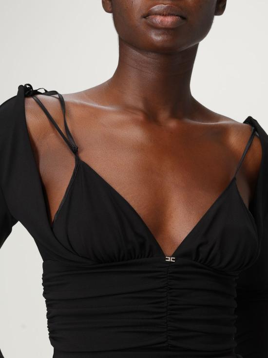 25FW 엘리자베타프랜치 긴팔 티셔츠 BO003 110 Black - ELISABETTA FRANCHI