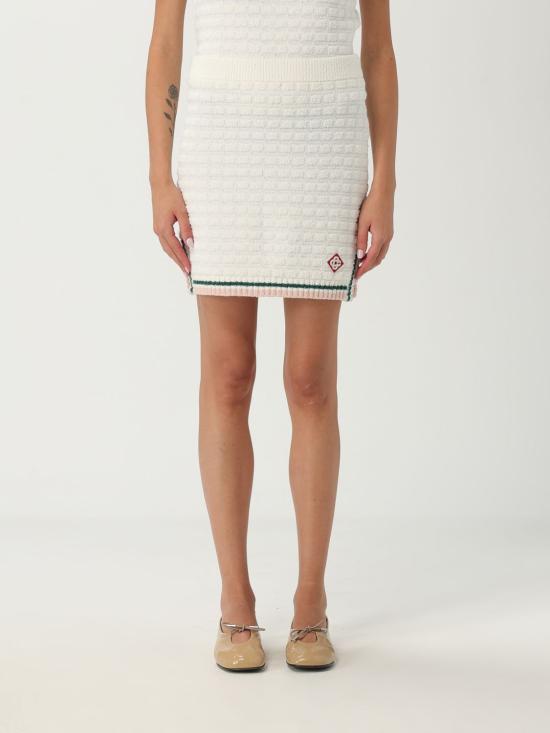 25FW 카사블랑카 스커트 WPF25KW1034 01 White